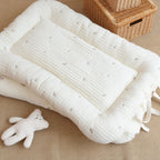 Embroidered Cotton Baby Nap Nest, Portable – Kidoriko