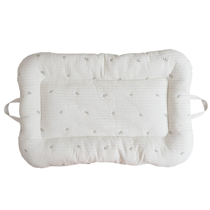 Embroidered Cotton Baby Nap Nest, Portable – Kidoriko