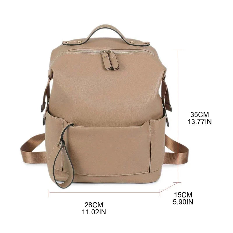 Vegan Leather Diaper Backpack, Stroller Straps – Kidoriko