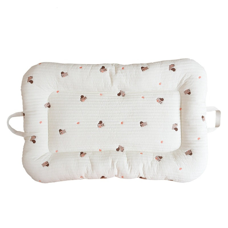 Embroidered Cotton Baby Nap Nest, Portable – Kidoriko
