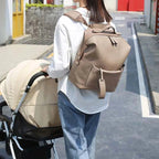 Vegan Leather Diaper Backpack, Stroller Straps – Kidoriko