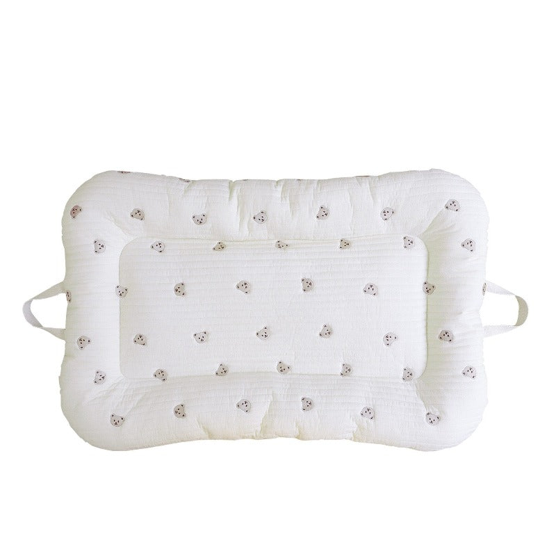 Embroidered Cotton Baby Nap Nest, Portable – Kidoriko