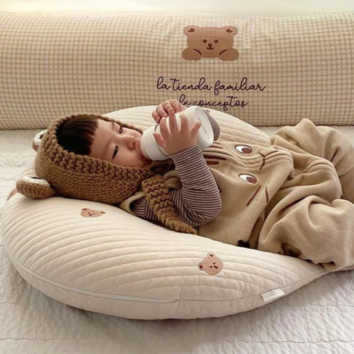 Moon Nursing Pillow, Cotton Blend Support – Kidoriko