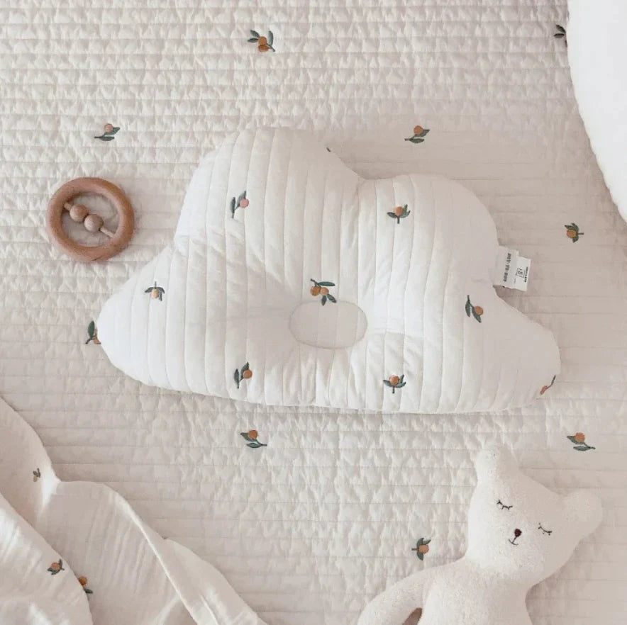 Luxe Cloud Pillow Olive – Soft Nursery Accent Pillow - Kidoriko