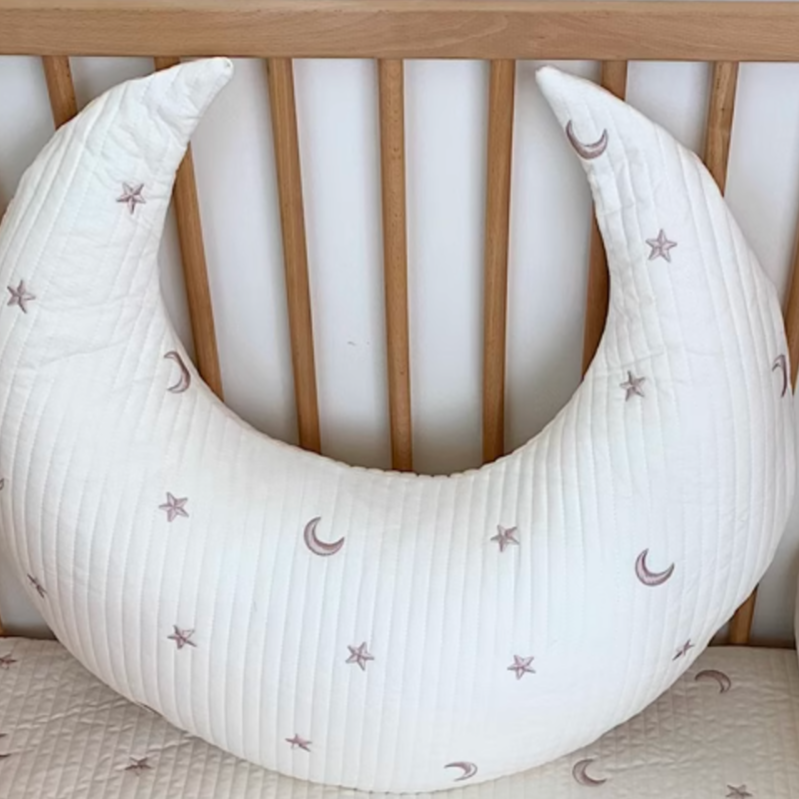 Moon Nursing Pillow, Cotton Blend Support – Kidoriko