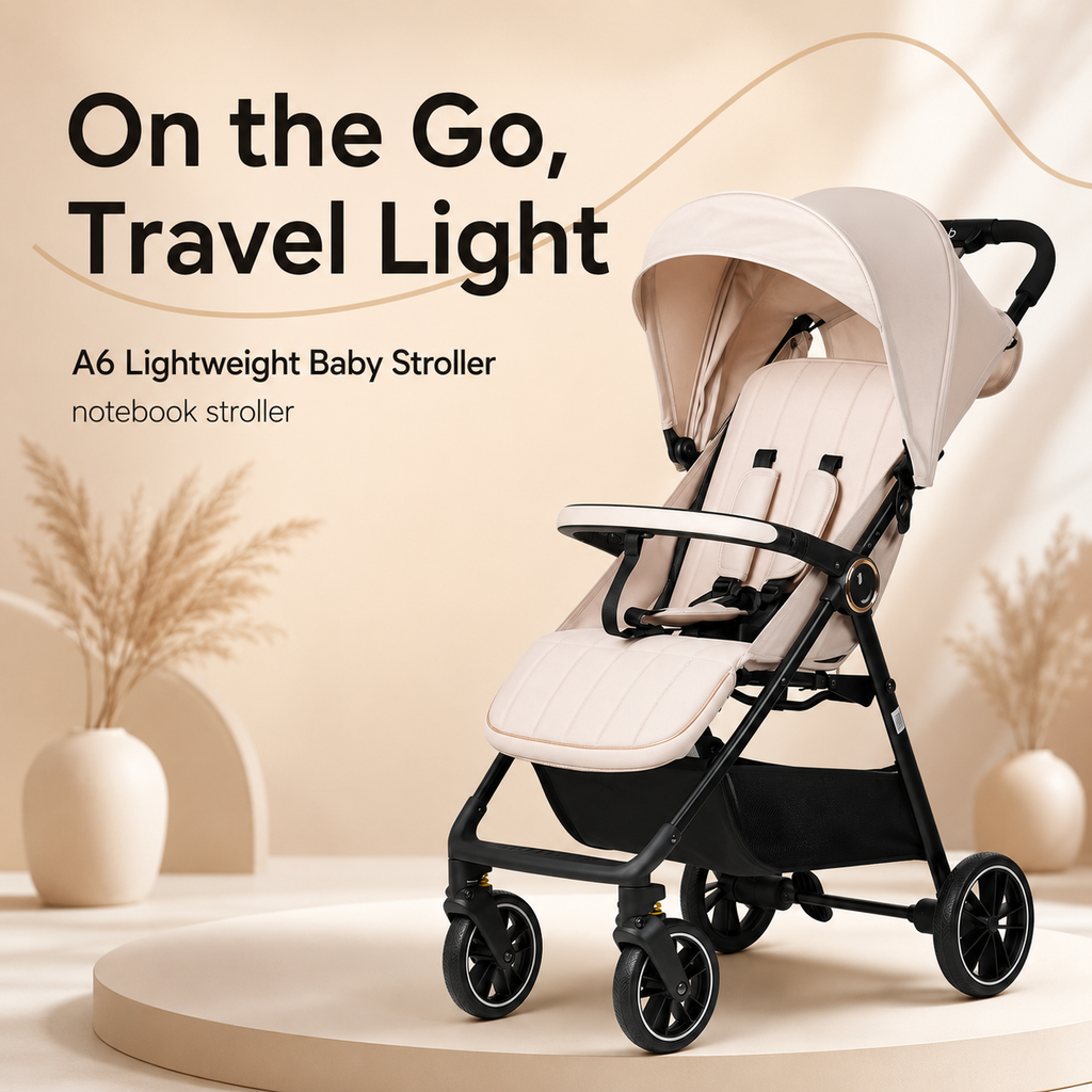 Lightweight Foldable Travel Baby Stroller with Reclining Seat