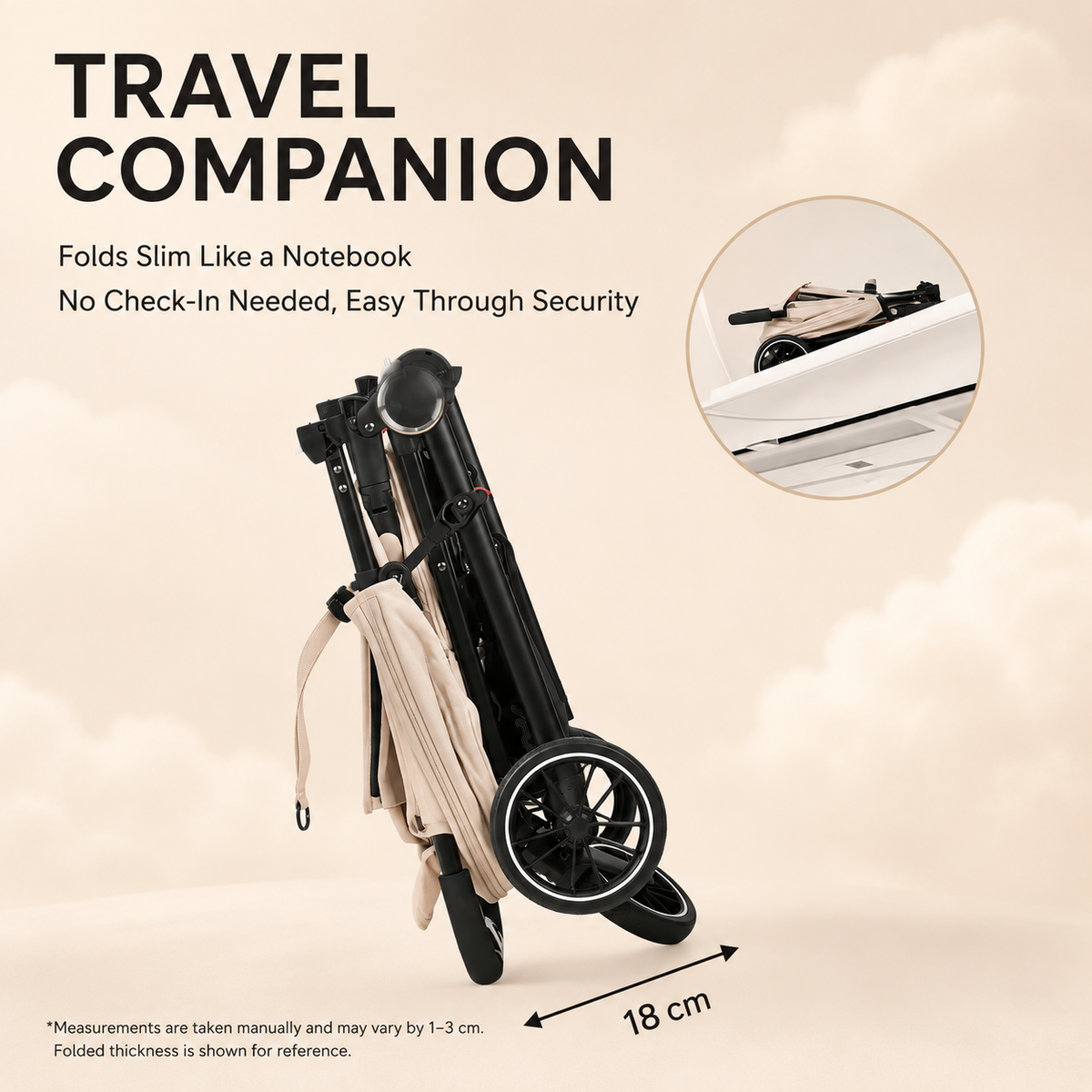 Lightweight Foldable Travel Baby Stroller with Reclining Seat