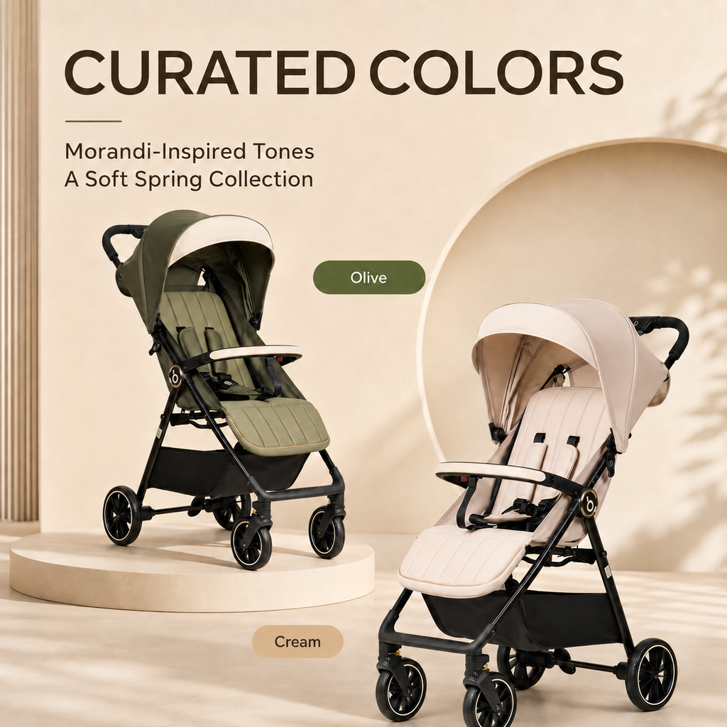 Lightweight Foldable Travel Baby Stroller with Reclining Seat