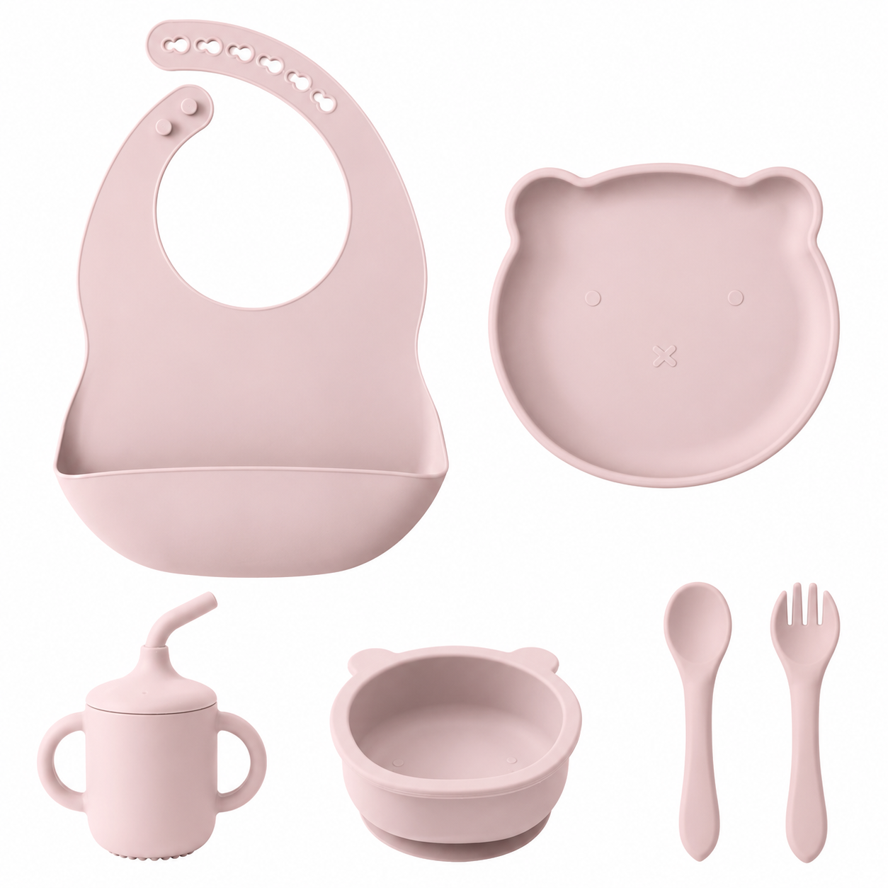 Bear Silicone Baby Feeding Set