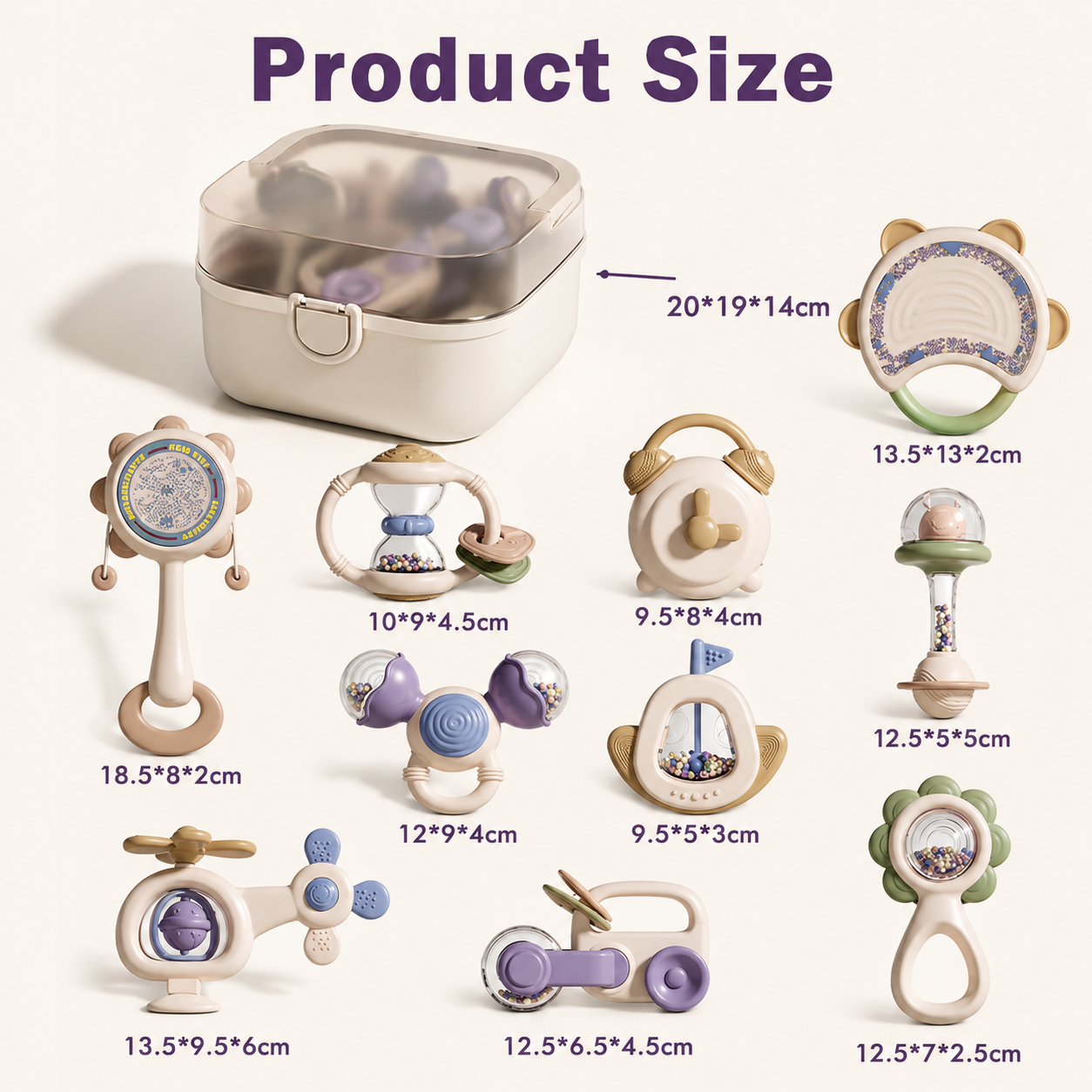 WonderPlay Baby Sensory Toy 10Pc Gift Set