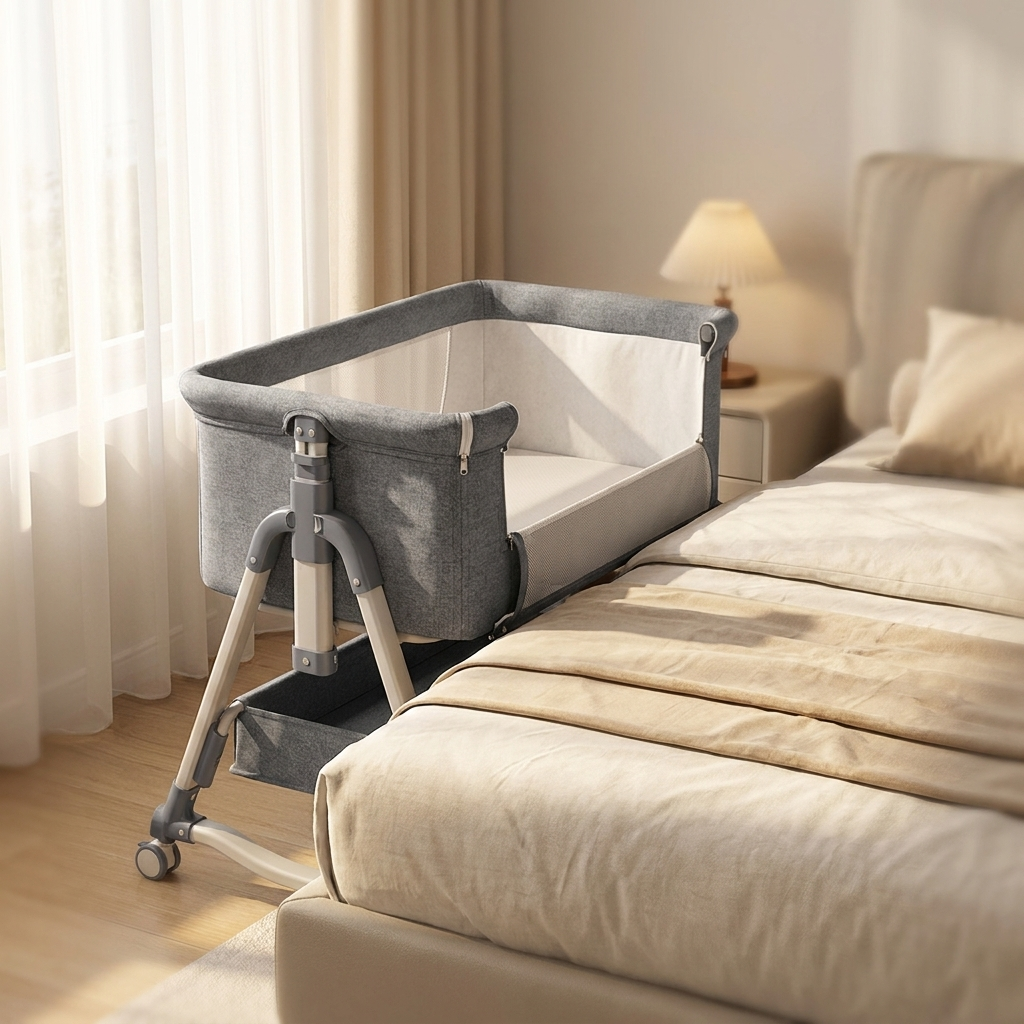 Bedside Co-Sleeper Bassinet, Adjustable Height – Kidoriko