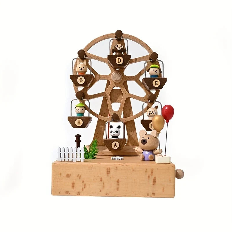 Handcrafted Wooden Ferris Wheel Music Box – Kidoriko