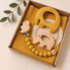 Elephant Baby Teether Gift Set (Honeycomb)