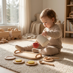 Toddler Tea Party Play Set – Silicone & Wood – Kidoriko
