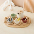 Toddler Tea Party Play Set – Silicone & Wood – Kidoriko