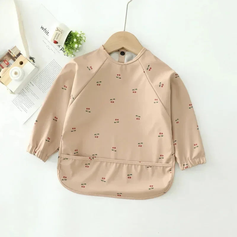 Waterproof Long Sleeve Smock Bib with Pocket – Kidoriko