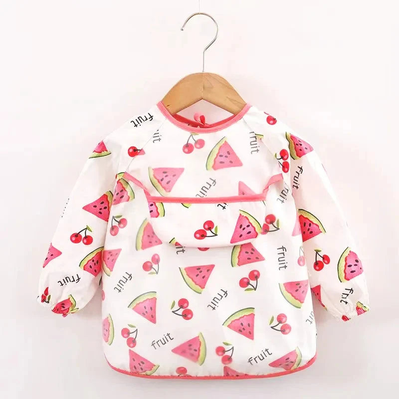 Waterproof Long Sleeve Smock Bib with Pocket – Kidoriko